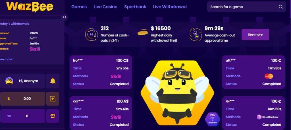 Wazbee Casino APK